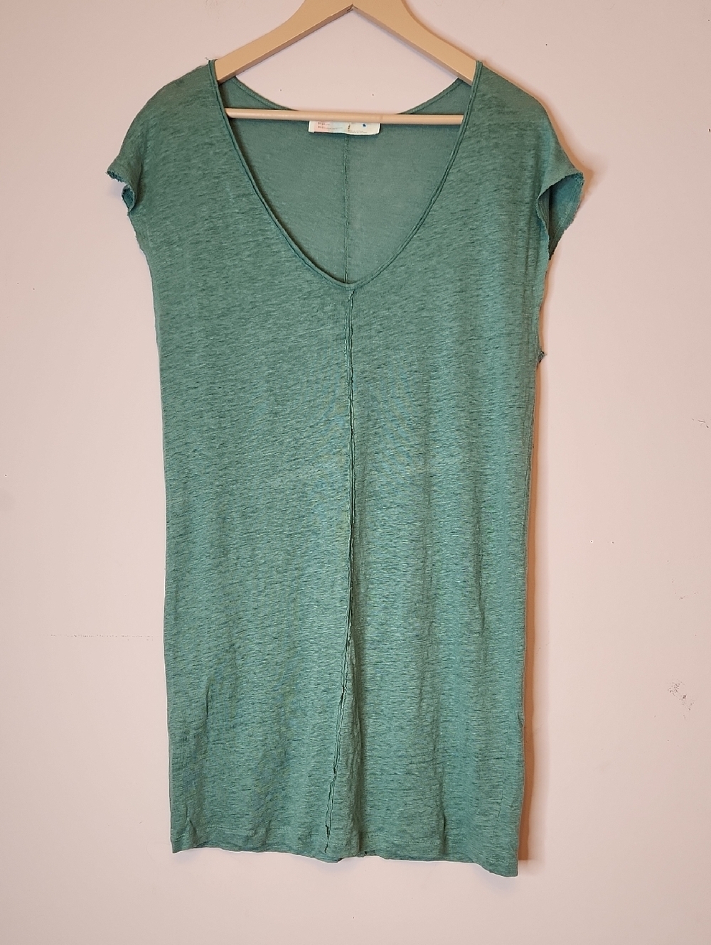FP BEACH Linen V neck dress, size S